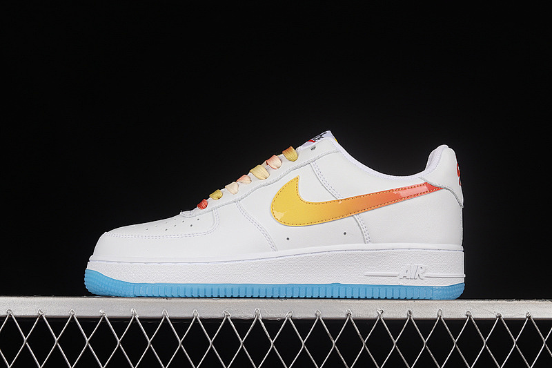 Nike Nike AIR FORCE 1 LOW 07 WHITE/YELLOW/RED-BLUE · NJ5696-789, photo 1