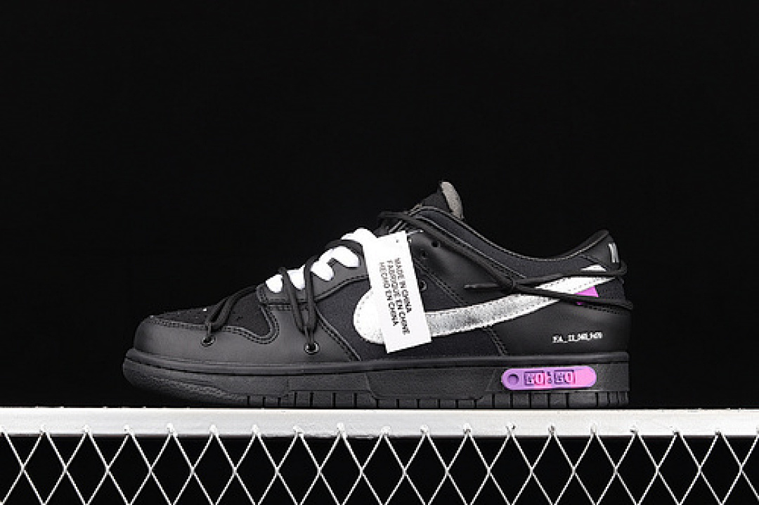 Unbranded [DM1602-001]-[OW X SB DUNK LOW THE 50 BLACK/BLACK/SILVER]-[WOMAN:36-39]-[MAN:40-45], photo 1