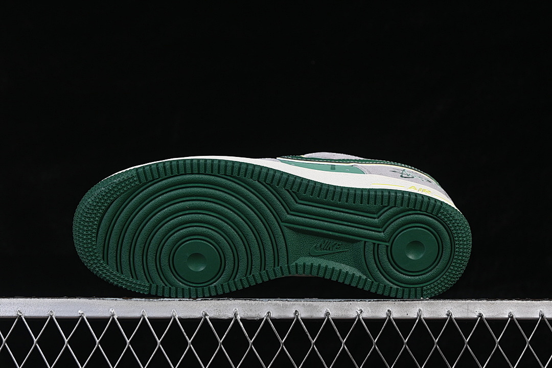 Nike [SS1979-007]-[AIR FORCE 1 07 LOW CASUAL SNEAKERS GREEN/WHITE/GREY]-[WOMAN:36-39]-[MAN:40-45] - Image 14