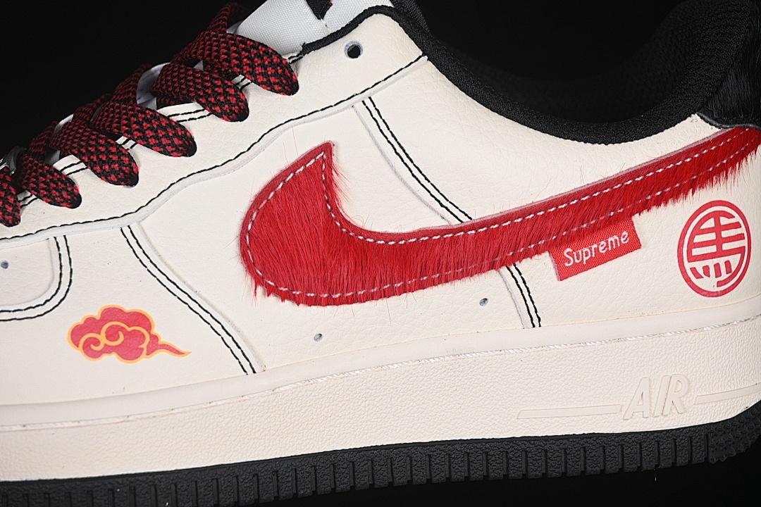 Nike [QW5288-126]-[AIR FORCE 1 07 LOW WHITE/RED]-[WOMAN:36-39]-[MAN:40-45] - Image 8