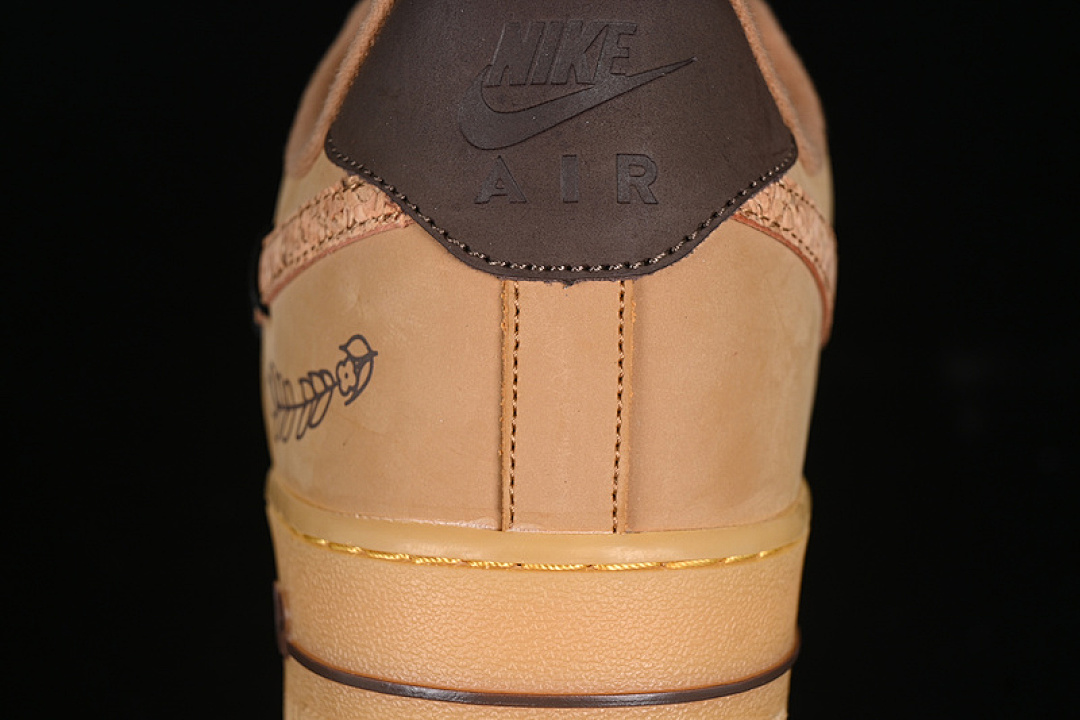 Nike [CJ9179-200]-[AIR FORCE 1 07 LOW FLAX/GUM LIGHT BROWN/BLACK/WHEAT]-[WOMAN:36-39]-[MAN:40-45] - Image 7