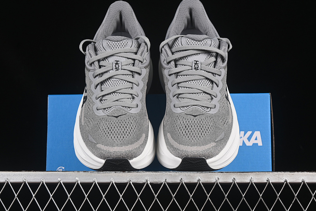 On Running [1162013 GCTC]-[HOKA ONE BONDI 9 GREY/BLACK/WHITE]-[WOMAN:36-39]-[MAN:40-45] - Image 13