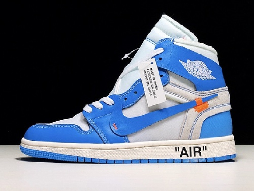 Off-White AIR Jordan 1 RETRO HIGH X OFF WHITE UNIVERSITY BLUE · AQ0818-148, photo 1