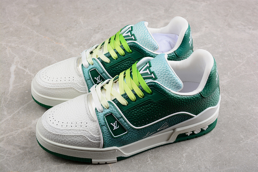 Louis Vuitton [L*V TRAINER SPORTS SHOES DARK GREEN/LIGHT GREEN/WHITE]-[MAN:38-45] - Image 12