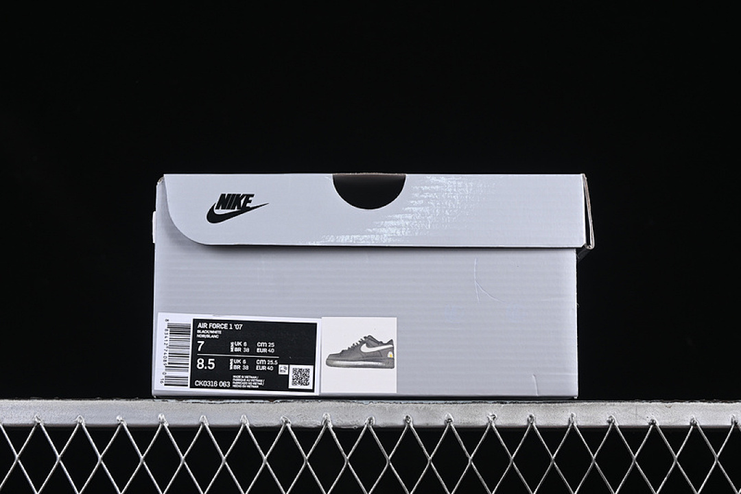 Nike [CK0316-063]-[AIR FORCE 1 07 LOW WHITE/BLACK]-[WOMAN:36-39]-[MAN:40-45] - Image 12