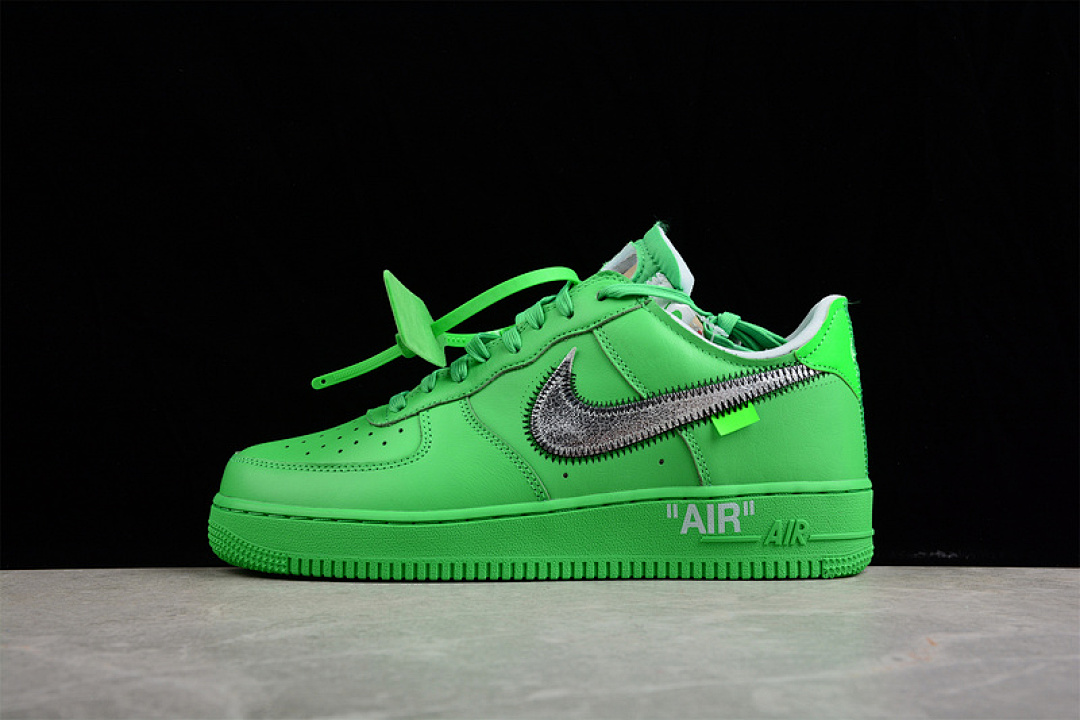 Nike [DX1419-300]-[OW AIR FORCE 1 LOW LIGHT GREEN SPARK/METALLIC SILVER]-[WOMAN:36-39]-[MAN:40-47.5], photo 1