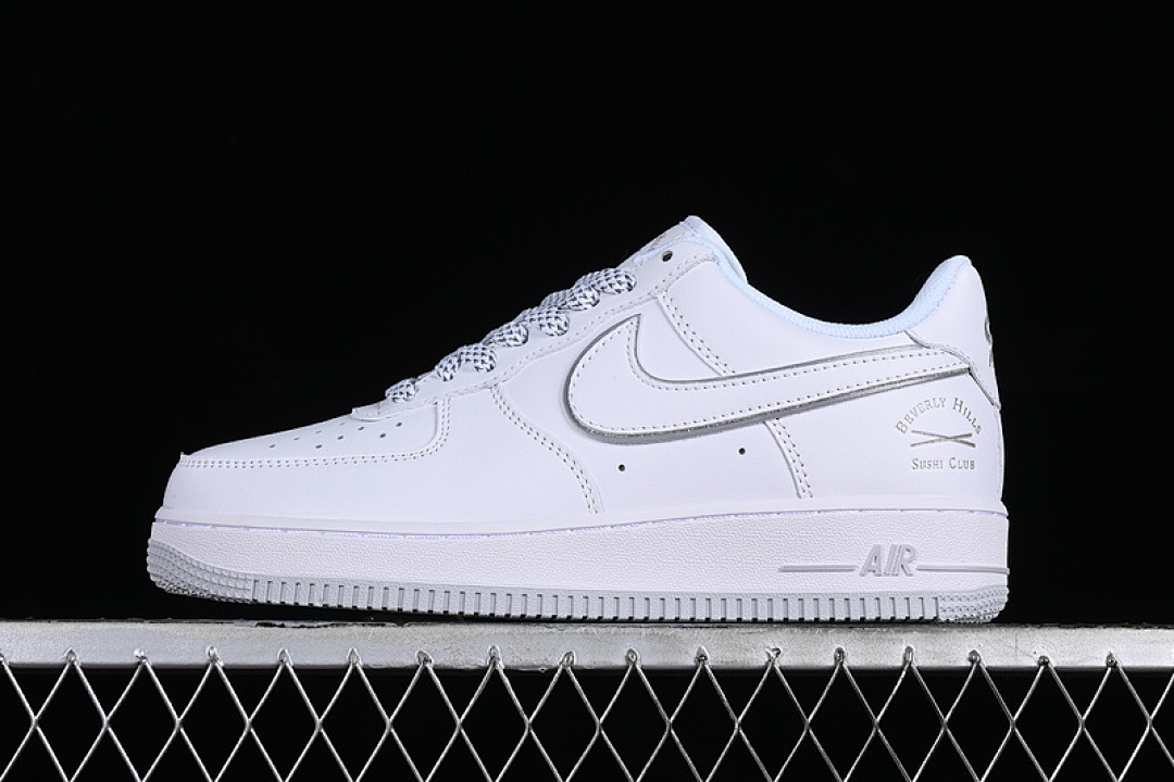 Nike Nike AIR FORCE 1 07 LOW SUSHI CLUB WHITE/BLACK/SILVER · NS0517-003, photo 1