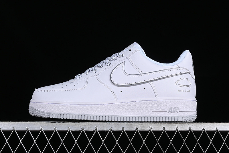 Nike Nike AIR FORCE 1 07 LOW SUSHI CLUB WHITE/BLACK/SILVER · NS0517-003, photo 1