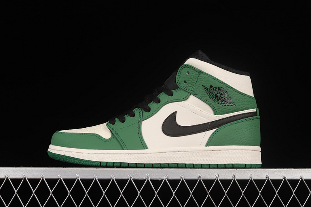 Jordan [852542-301]-[AIR JORDAN 1 MID PINE GREEN/SAIL-BLACK]-[WOMAN:35.5-39]-[MAN:40-46], photo 1