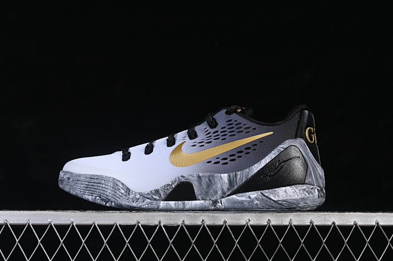 Nike Nike STITCHES LOW BASKETBALL SHOES BLACK/WHITE/GOLDEN · FZ7333-002, photo 1