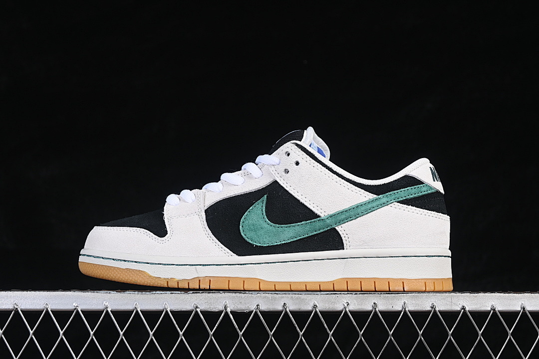 Unbranded [HF3704-001]-[SB DUNK LOW LOW-TOP CASUAL SNEAKERS WHITE/BLACK/GREEN]-[MAN:40-46], photo 1