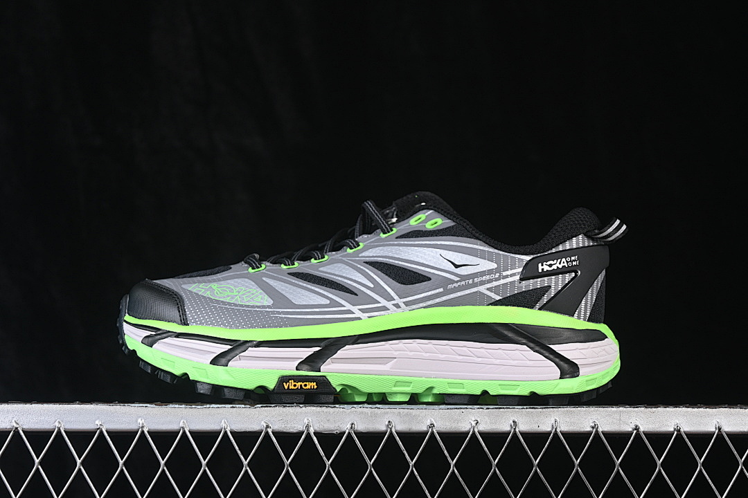 Hoka [1126851-BCKLC]-[HOKA ONE RUNNING SHOES BLACK/ELECTRIC GREEN]-[WOMAN:36-39]-[MAN:40-46] - Image 6