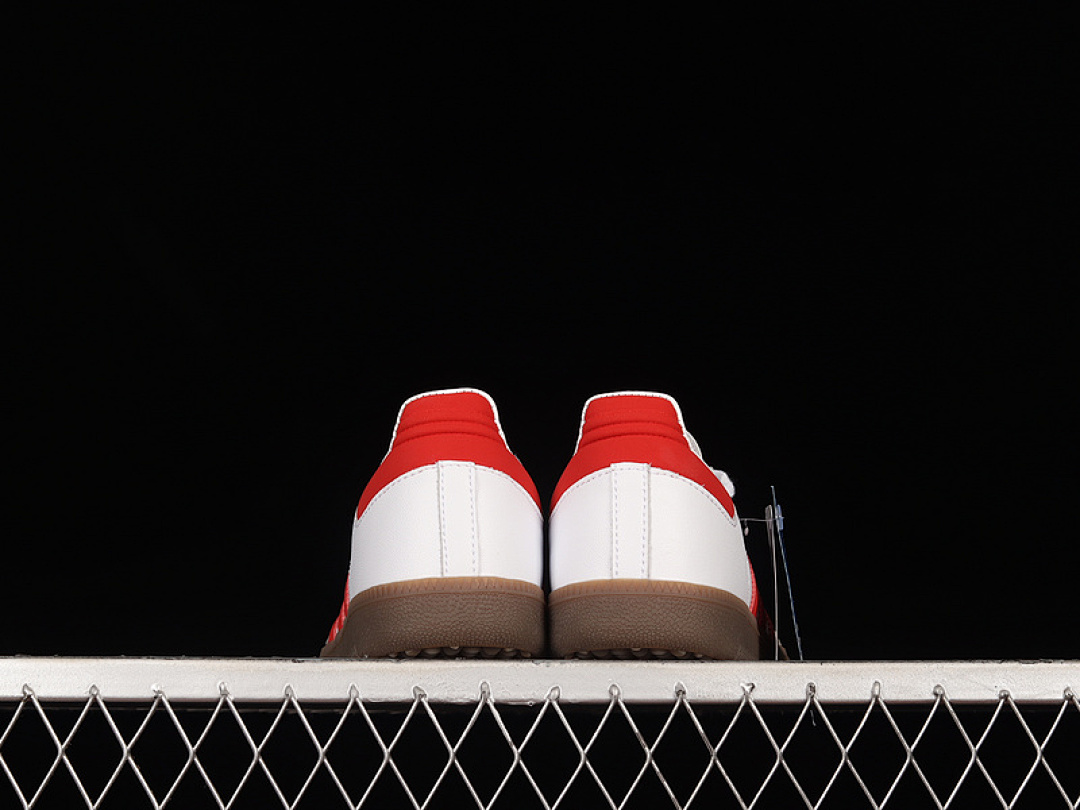 Adidas [B44628]-[SAMBA VEGAN OG FOOTWEAR WHITE/SCARLET/GUM]-[WOMAN:36-39]-[MAN:40-45] - Image 13
