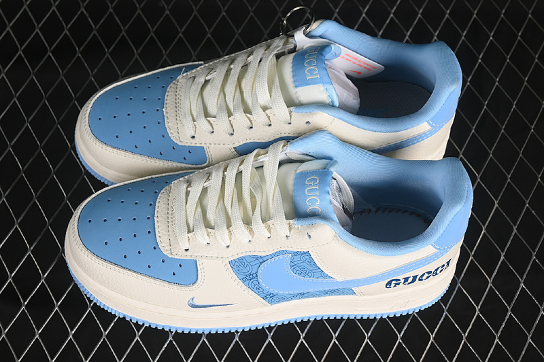 Nike [DF0188-067]-[AIR FORCE 1 07 LOW WHITE/BLUE]-[WOMAN:36-39]-[MAN:40-45] - Image 8