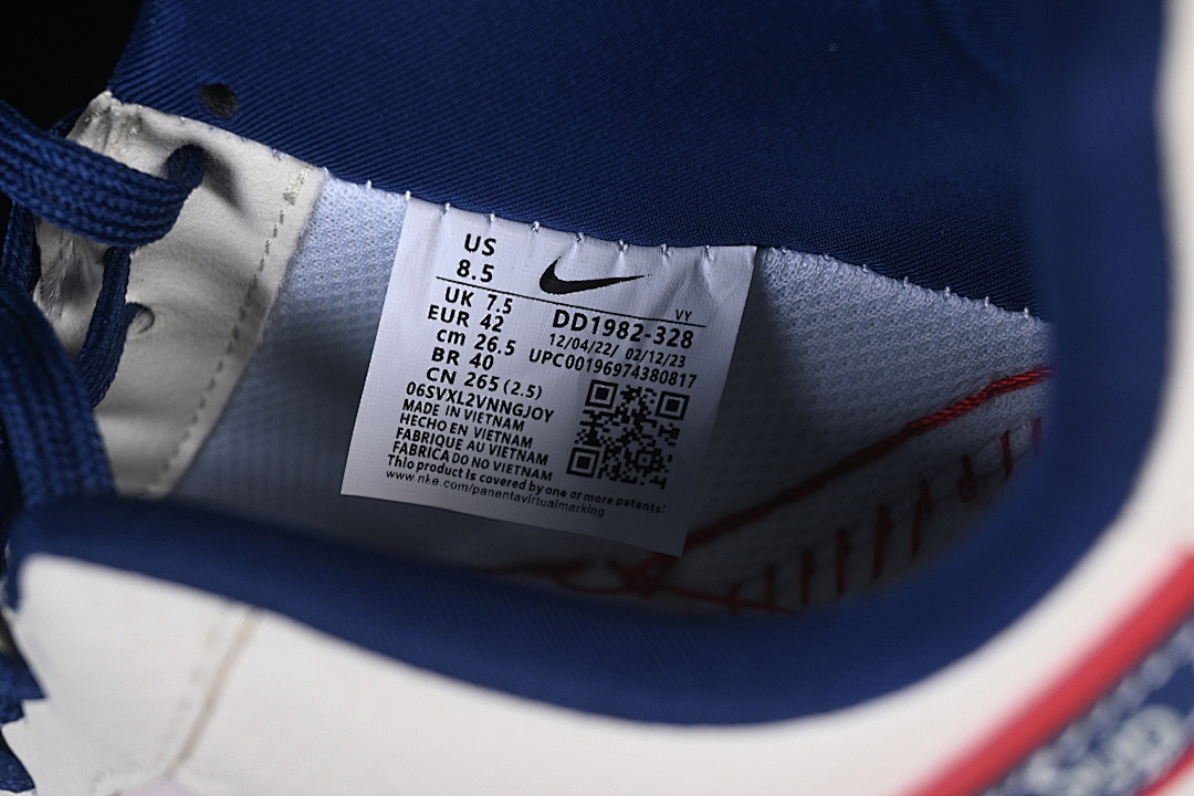 Nike [DD1982-328]-[AIR FORCE 1 07 LOW CASUAL SHOES NAVY BLUE/RED/WHITE]-[WOMAN:36-39]-[MAN:40-45] - Image 5