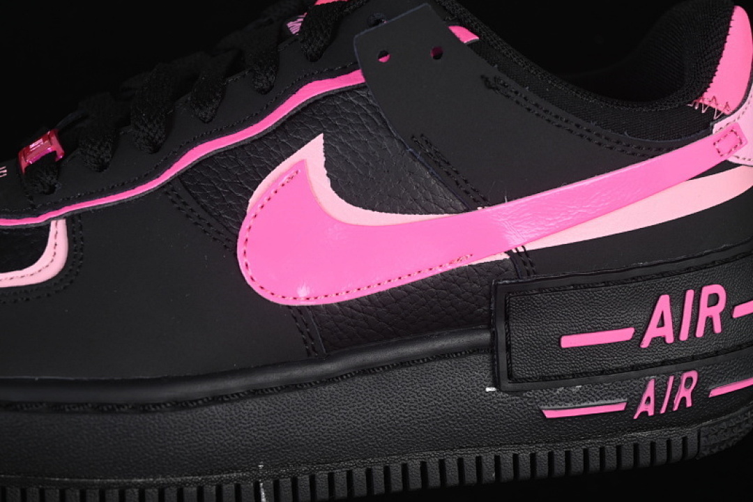 Nike [CI0919-006]-[AIR FORCE 1 LOW SHADOW BLACK/PINK SPELL/PINK BLAST]-[WOMAN:35.5-39]-[MAN:40] - Image 8