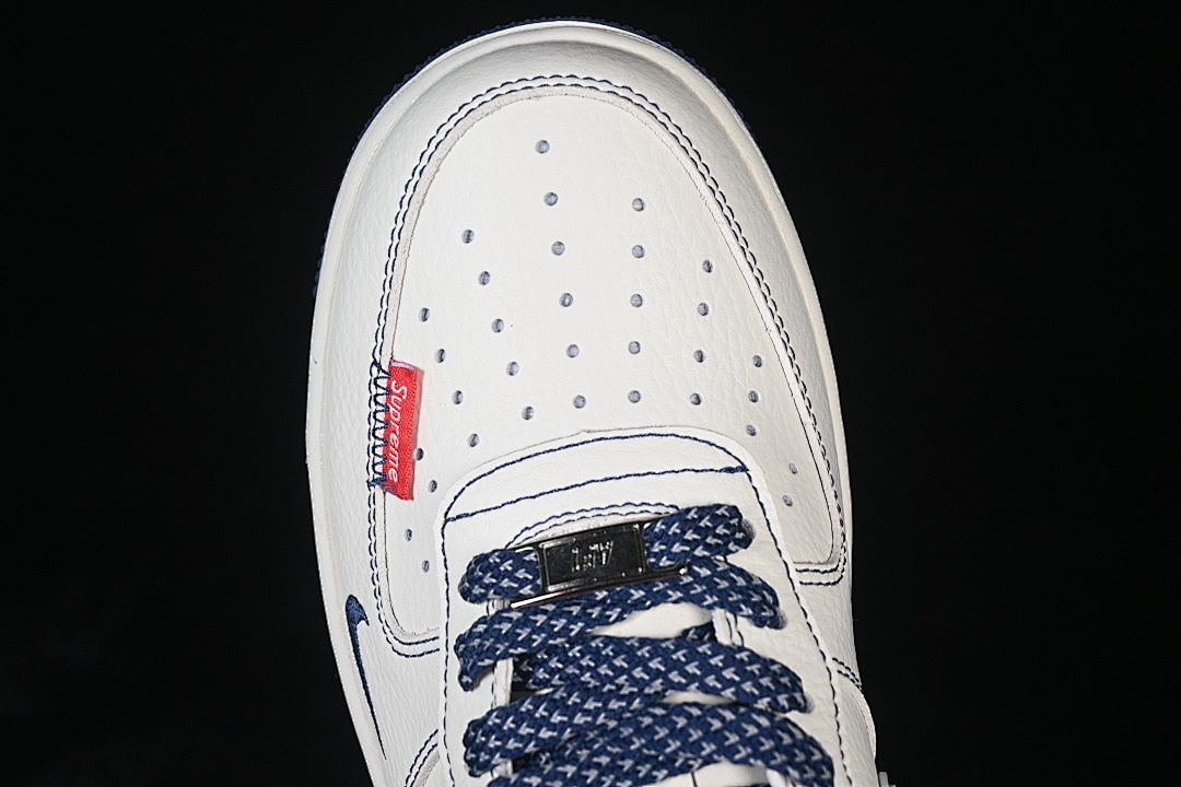Nike [MM3399-806]-[AIR FORCE 1 07 LOW CASUAL SNEAKERS WHITE/BLUE/WINE RED]-[WOMAN:36-39]-[MAN:40-45] - Image 10