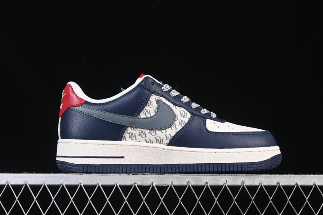 Nike [XD2588-603]-[AIR FORCE 1 07 LOW CASUAL SNEAKERS WHITE/BLUE/GREY]-[WOMAN:36-39]-[MAN:40-45] - Image 15