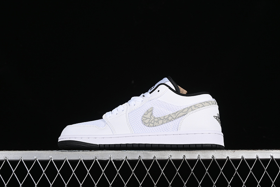 Jordan [338145-110]-[AIR JORDAN 1 LOW WHITE/ANTHRACITE]-[WOMAN:36-39]-[MAN:40-46], photo 1
