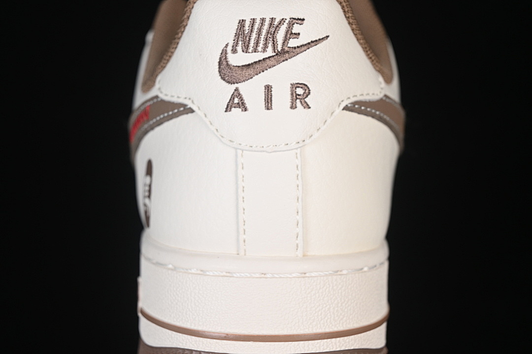 Nike [XD0028-017]-[AIR FORCE 1 07 LOW CASUAL SNEAKERS WHITE/BROWN]-[WOMAN:36-39]-[MAN:40-45] - Image 7