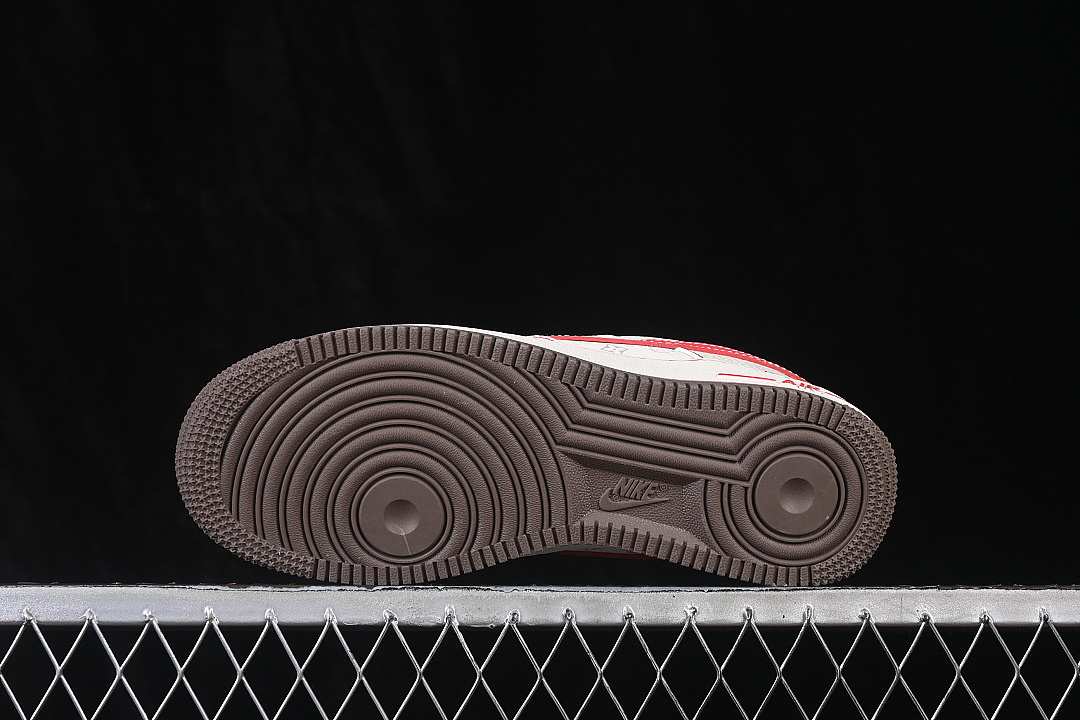 Nike [NH0601-549]-[AIR FORCE 1 07 LOW CASUAL SNEAKERS WHITE/RED/WHITE]-[WOMAN:36-39]-[MAN:40-45] - Image 15