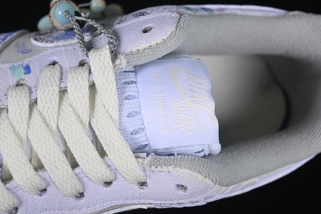Nike [DX2678-666]-[AIR FORCE 1 07 LOW VIPER CNY WHITE/GREEN/PURPLE]-[WOMAN:36-39]-[MAN:40-45] - Image 9