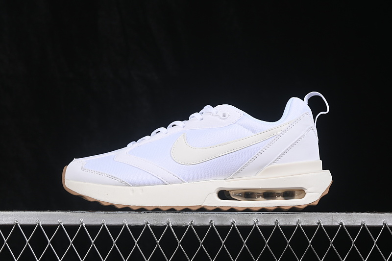 Nike AIR MAX DAWN AIR CUSHIONED RUNNING SHOES WHITE/BEIGE · DM0013-105, photo 1