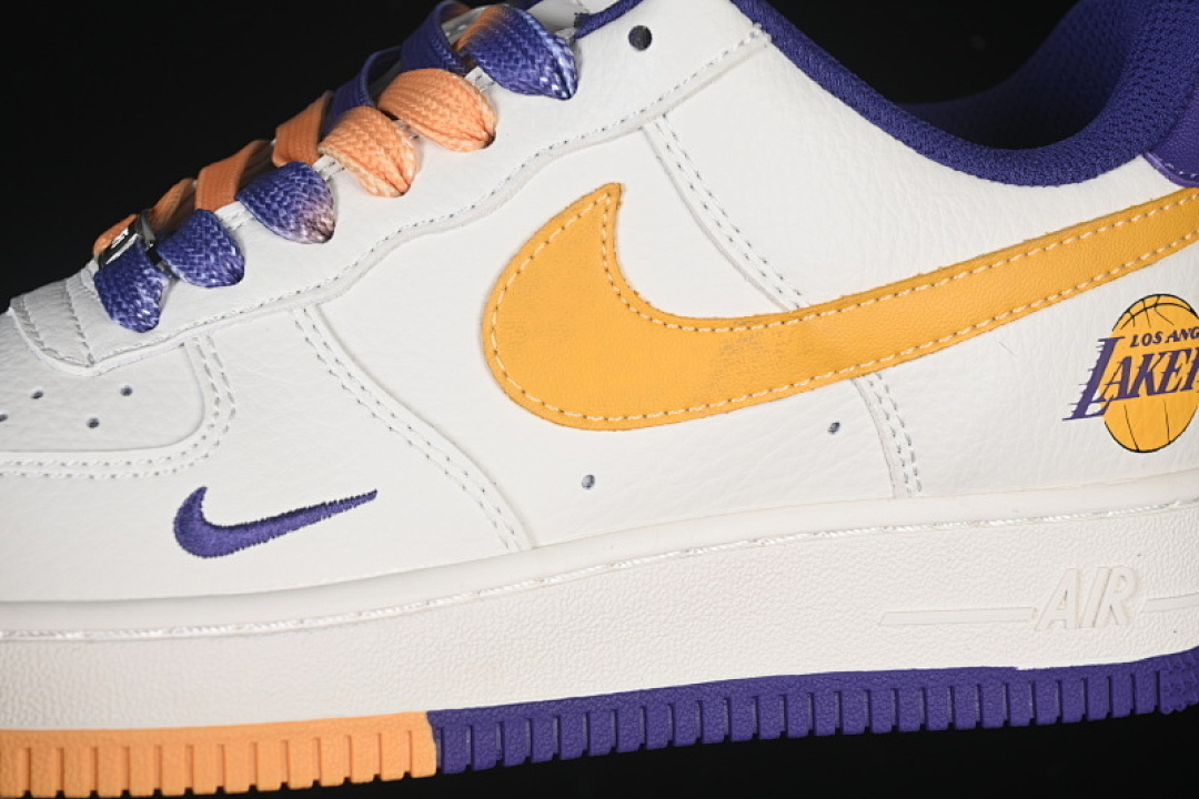 Nike [CS5288-006]-[AIR FORCE 1 07 LOW NBA CASUAL SNEAKERS BLACK/WHITE]-[WOMAN:36-39]-[MAN:40-45] - Image 7