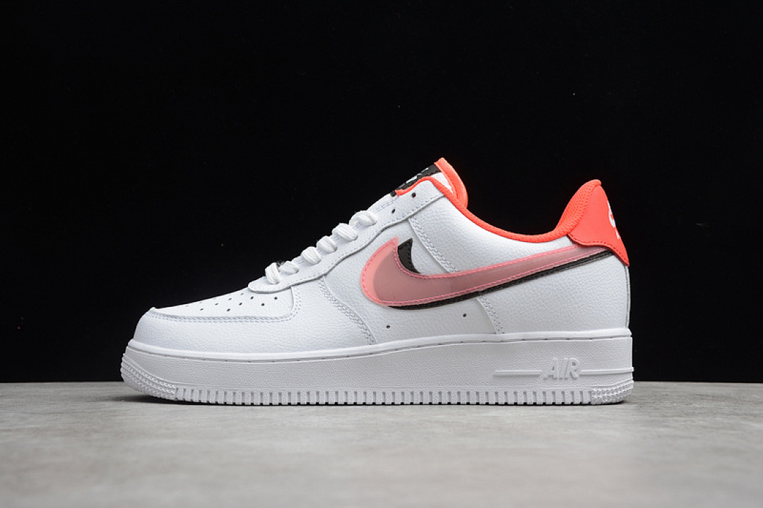 Nike [CW1574-101]-[AIR FORCE 1 LOW LV8 GS DOUBLE SWOOSH WHITE/BLACK/BRIGHT CRIMSON]-[UNISEX:36-45], photo 1