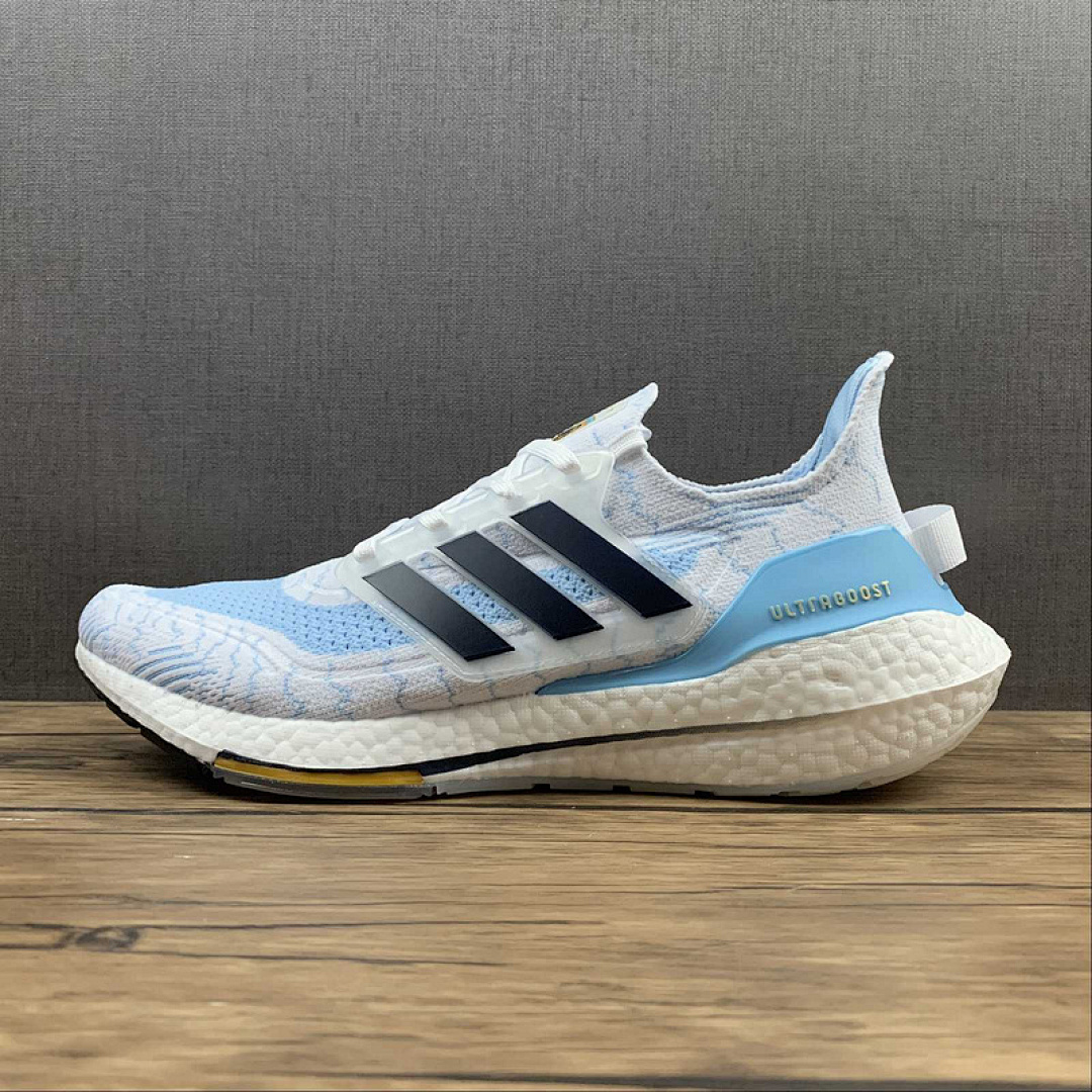 Unbranded [GZ7120]-[ULTRABOOST 21 SHOES CLOUD WHITE/NIGHT INDIGO/CLEAR BLUE]-[MAN:39-45], photo 1