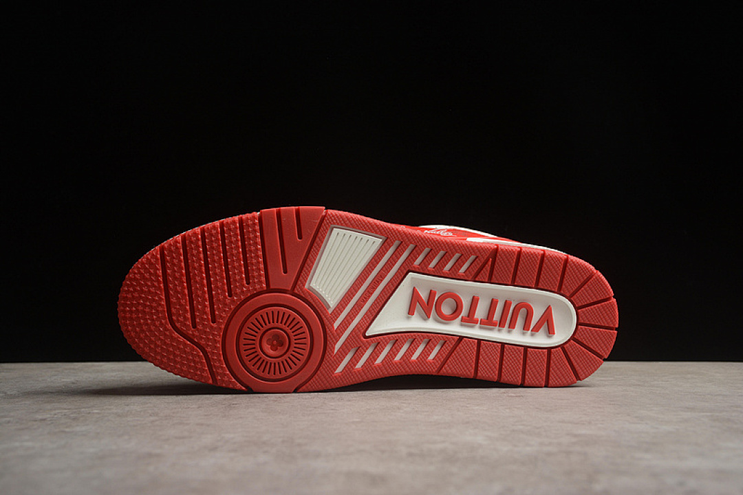 Louis Vuitton [2022TRAINER L*V LOUIS VUITTON TRAINER RED/WHITE]-[WOMAN:35-39]-[MAN:40-45] - Image 12