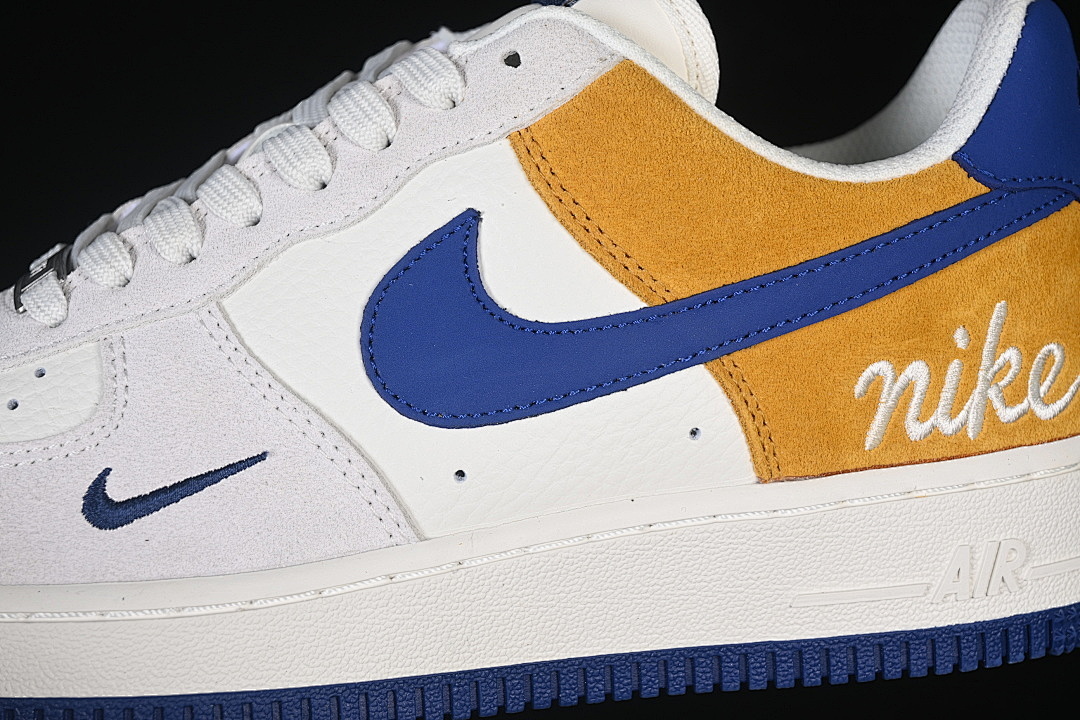 Nike [HF2794-100]-[AIR FORCE 1 07 LOW WHITE/GREY/BROWN/NAVY BLUE]-[WOMAN:36-39]-[MAN:40-45] - Image 8