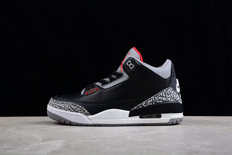Jordan AIR Jordan 3 RETRO OG 2018 BLACK/CEMENT GREY-WHITE-FIRE RED · 854262-001, photo 1