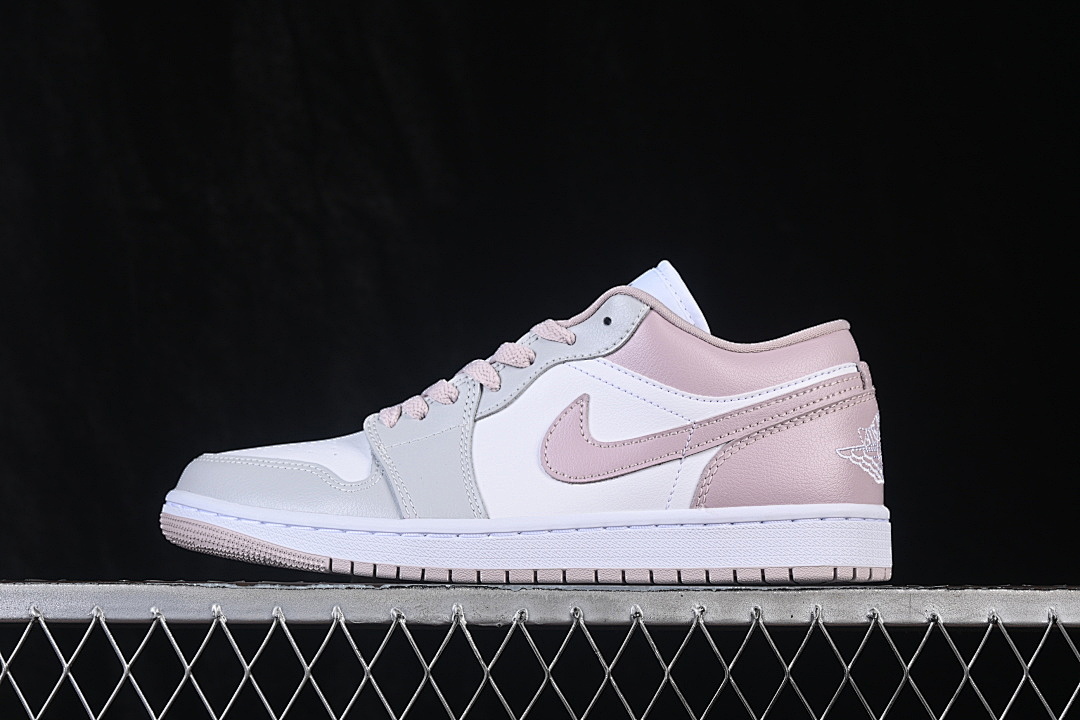 Jordan [DC0774-606]-[JORDAN 1 LOW PARTICLE ROSE/WHITE/NEUTRAL GREY]-[WOMAN:35.5-39]-[MAN:40-46], photo 1