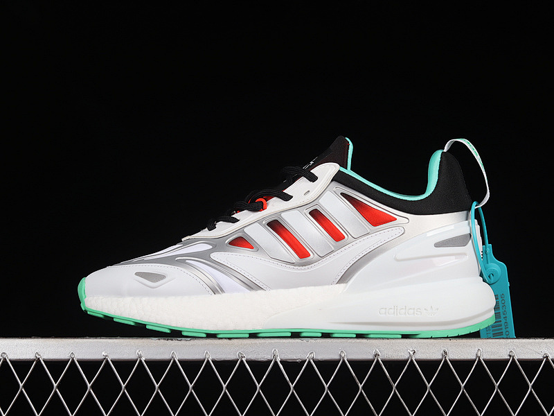 MARVEL X ZX 2K BOOST GAMORA SILVER METALLIC/CLOUD WHITE/SCARLET · GX1205, photo 1