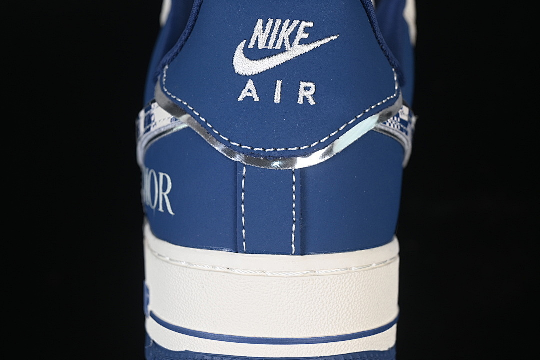 Nike [DF0188-103]-[AIR FORCE 1 07 LOW CASUAL SNEAKERS NAVY BLUE/WHITE]-[WOMAN:36-39]-[MAN:40-45] - Image 6