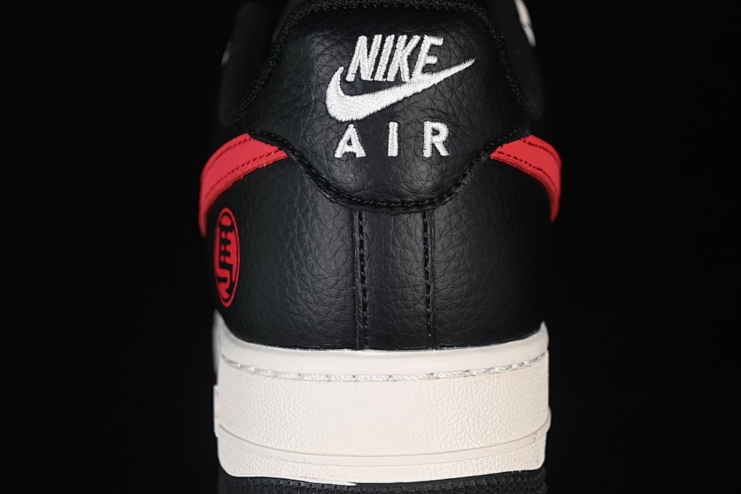 Nike [HT5088-620]-[AIR FORCE 1 07 LOW CASUAL SNEAKERS WHITE/BLACK/RED]-[WOMAN:36-39]-[MAN:40-45] - Image 7