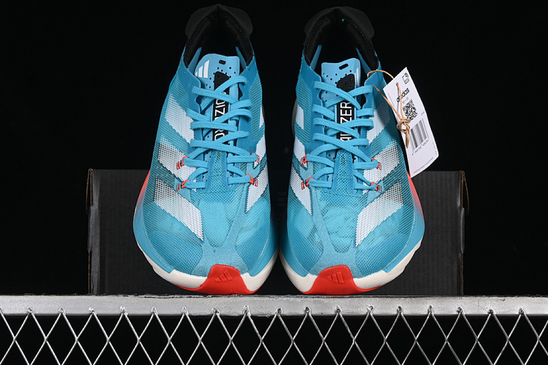 Adidas [ID8473]-[ADIZERO ADIOS PRO 3 LUCID CYAN/CLOUD WHITE/BRIGHT RED]-[WOMAN:36-39]-[MAN:40-45] - Image 13