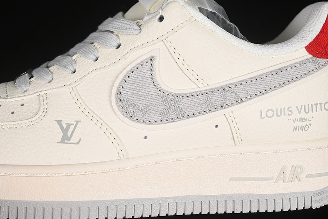 Nike [XX3168-135]-[AIR FORCE 1 07 LOW LV WHITE/GREY/RED]-[WOMAN:36-39]-[MAN:40-45] - Image 8