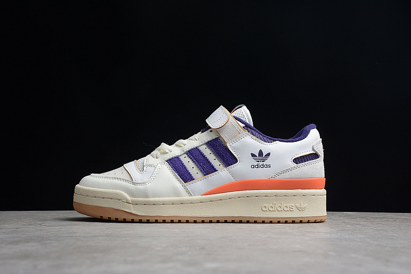 Purple FORUM 84 LOW SUNS CLOUD WHITE/PURPLE/ORANGE · GX9049, photo 1