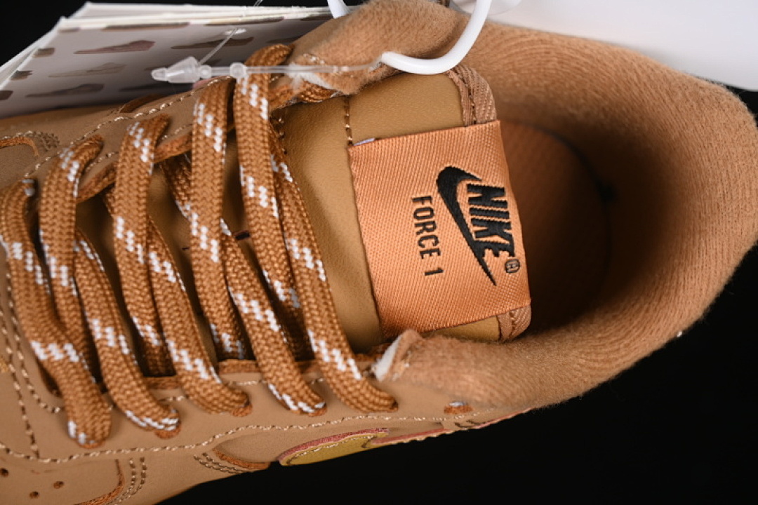 Nike [943312-200]-[AIR FORCE 1 07 CHILDREN'S SHOES OF VARIOUS SIZES KHAKI/BROWN]-[WOMAN:22-37.5] - Image 8