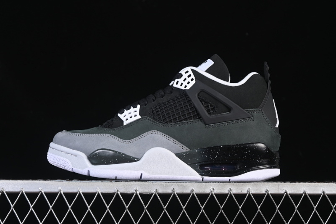 Jordan AIR Jordan 4 FEAR AJ4 BASKETBALL SHOES BLACK/GREY · FQ8138-002, photo 1