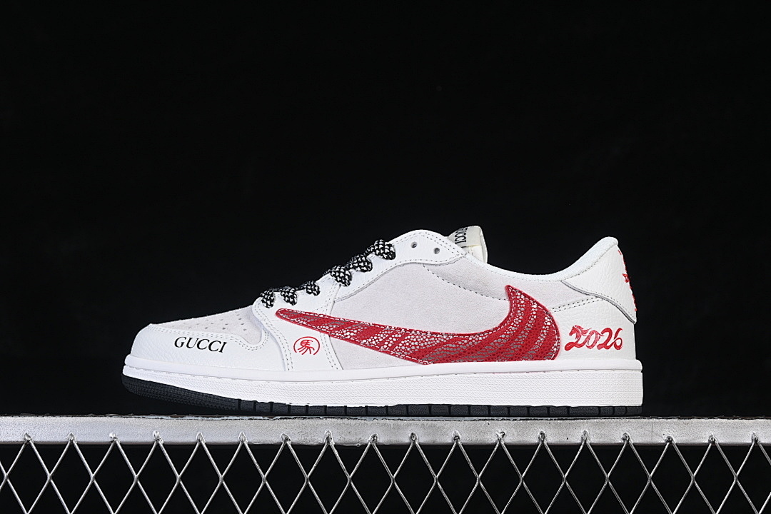 Jordan [DZ5899-044]-[AIR JORDAN LOW WHITE/RED/BLACK]-[WOMAN:36-39]-[MAN:40-45], photo 1