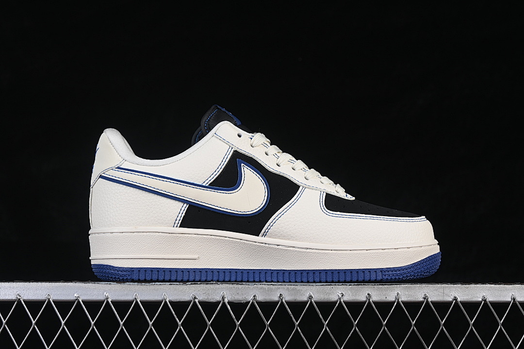 Nike [DN1688-811]-[AIR FORCE 1 07 LOW WHITE/BLACK/NAVY BLUE]-[WOMAN:36-39]-[MAN:40-45] - Image 16
