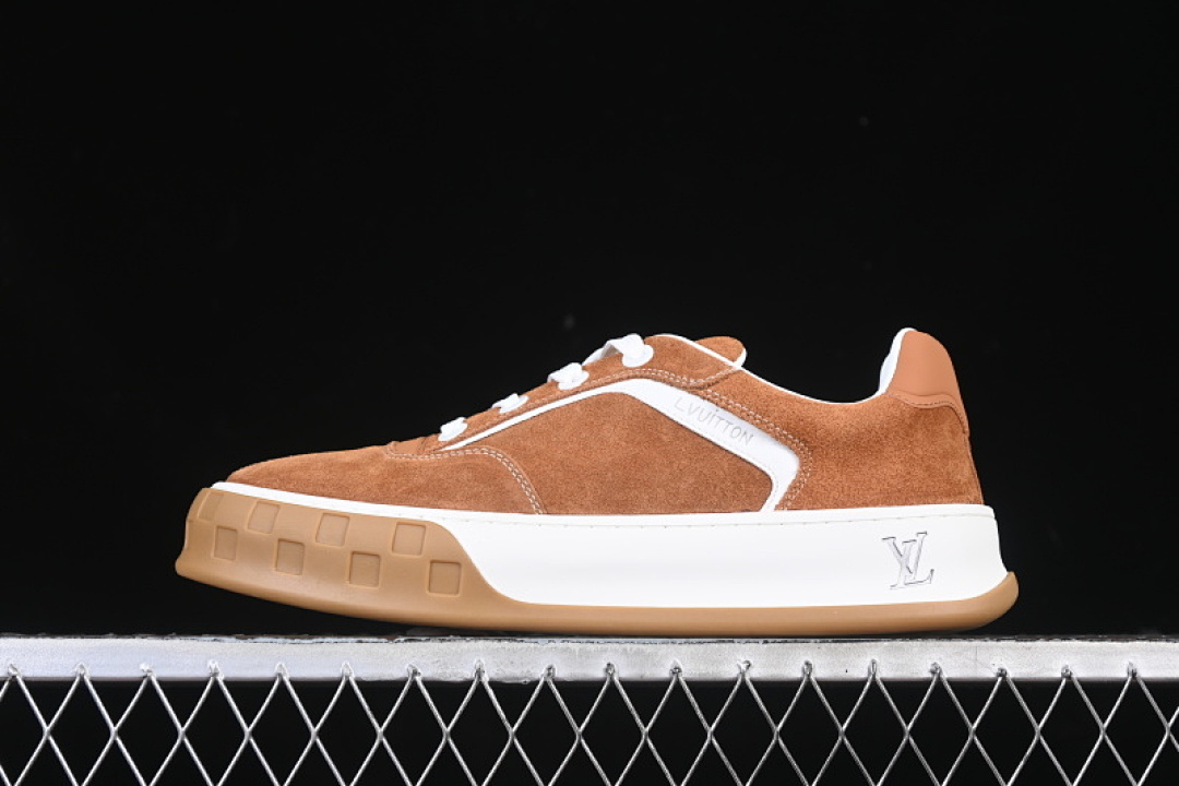 Louis Vuitton [LOUIS VUITTON SKATE SNEAKER CLASSIC 2025SS BROWN/WHITE]-[MAN:39-45] - Image 3