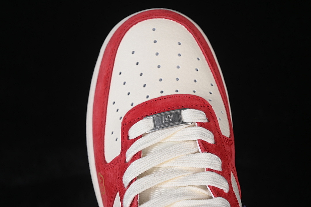 Nike [XD0028-019]-[AIR FORCE 1 07 LOW CASUAL SNEAKERS WHITE/RED/BLUE]-[WOMAN:36-39]-[MAN:40-45] - Image 10