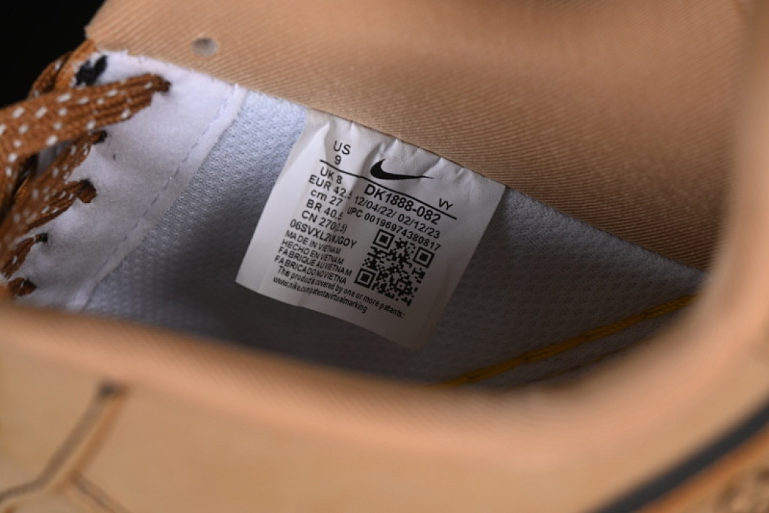 Nike [DK0188-082]-[AIR FORCE 1 07 LOW LV WHEAT/BLACK]-[WOMAN:36-39]-[MAN:40-45] - Image 5