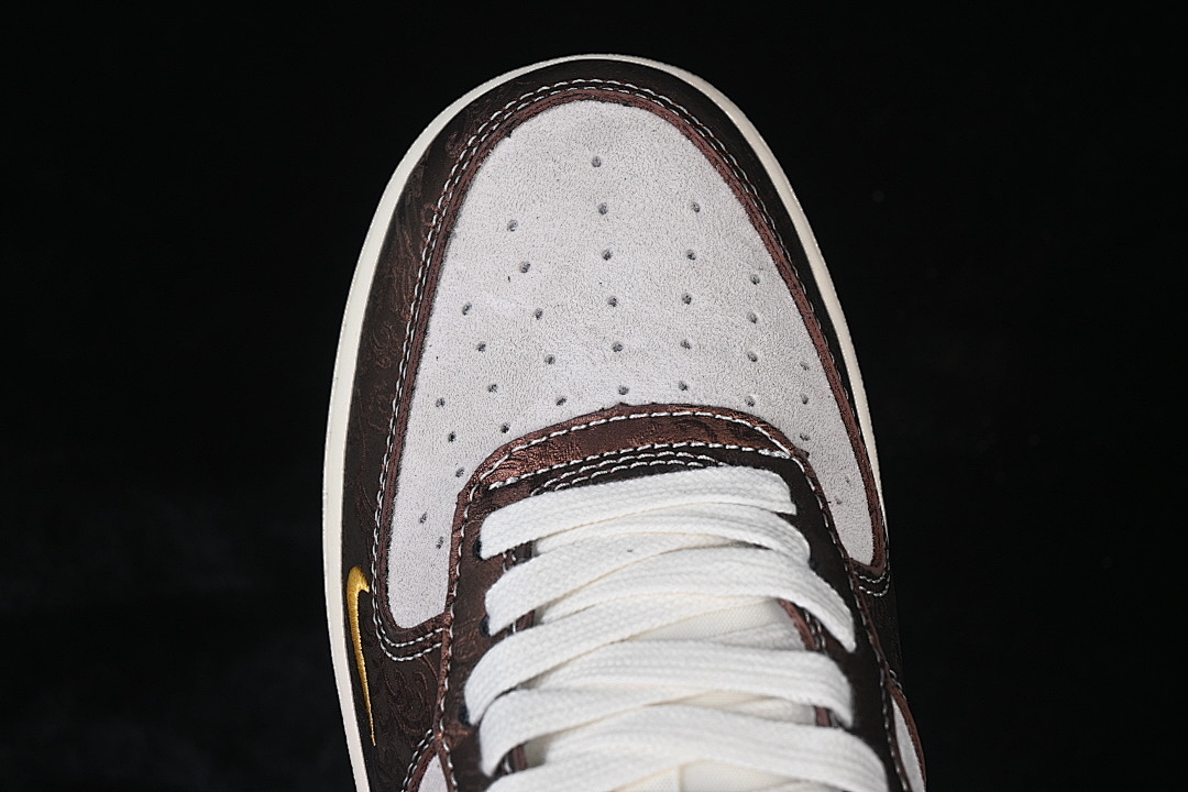 Nike [KD1688-005]-[AIR FORCE 1 07 LOW WHITE/BROWN/GOLD]-[WOMAN:36-39]-[MAN:40-45] - Image 10