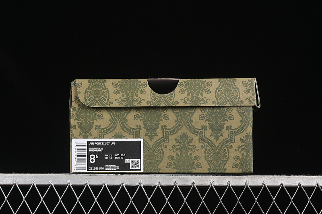 Nike [XS1958-546]-[AIR FORCE 1 07 LOW WHITE/GREY/BLUE]-[WOMAN:36-39]-[MAN:40-45] - Image 12