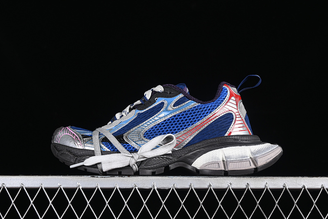 Unbranded [W3XLR0513]-[BA*LEN*CIAGA TRACK SNEAKER GREY/BLACK/BLUE/SILVER/RED]-[WOMAN:35-39]-[MAN:40-46], photo 1